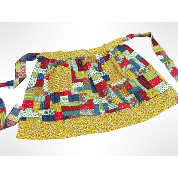 Handcrafted Other - Vintage 70’s Patchwork Quilt Handmade Apron One-of-a-kind!